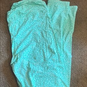 LuLaRoe Teal Floral Leggings